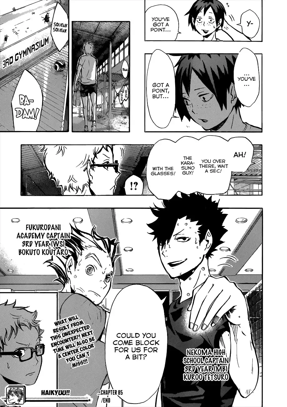 Haikyuu!! Chapter 85