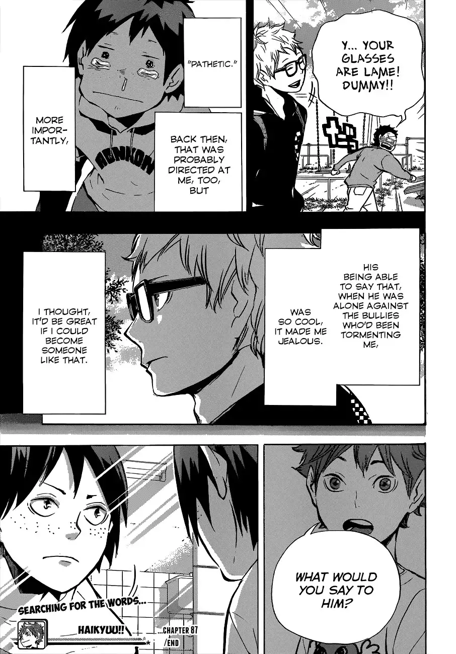 Haikyuu!! Chapter 87