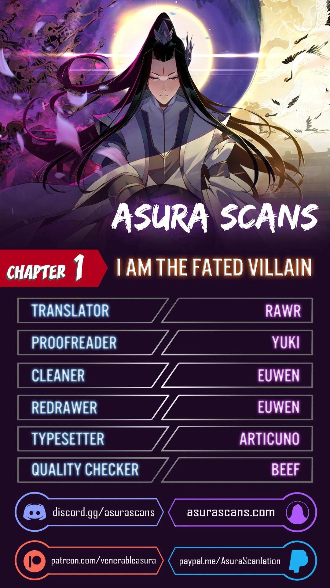 I Am The Fated Villain Chapter 1