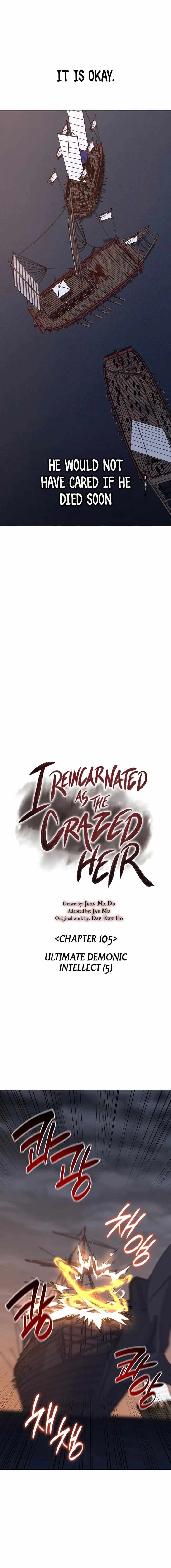 I Reincarnated As The Crazed Heir Chapter 105