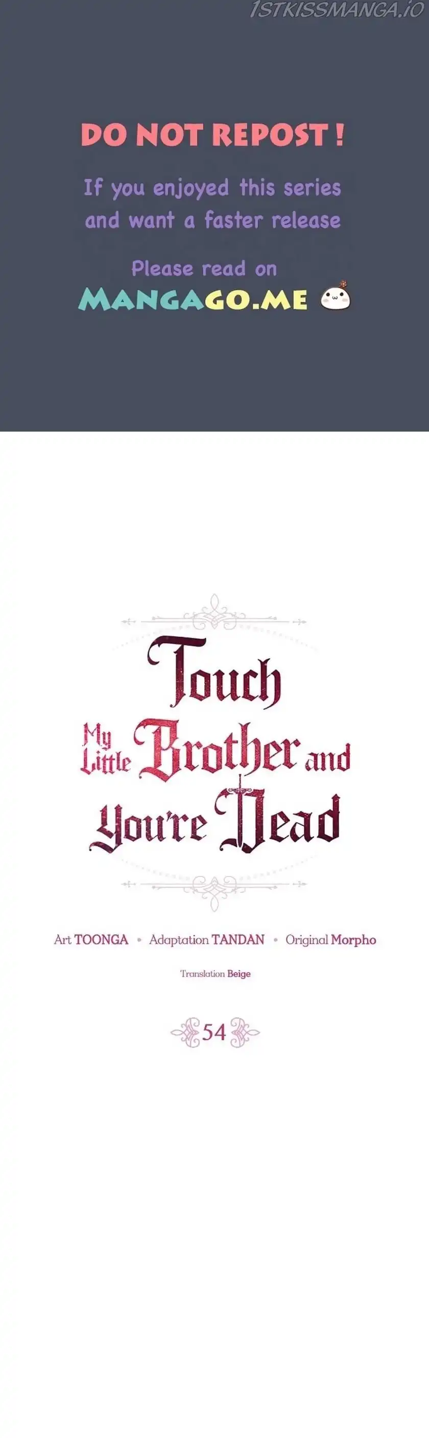 If You Lay A Hand On My Brother, You're All Dead Chapter 54