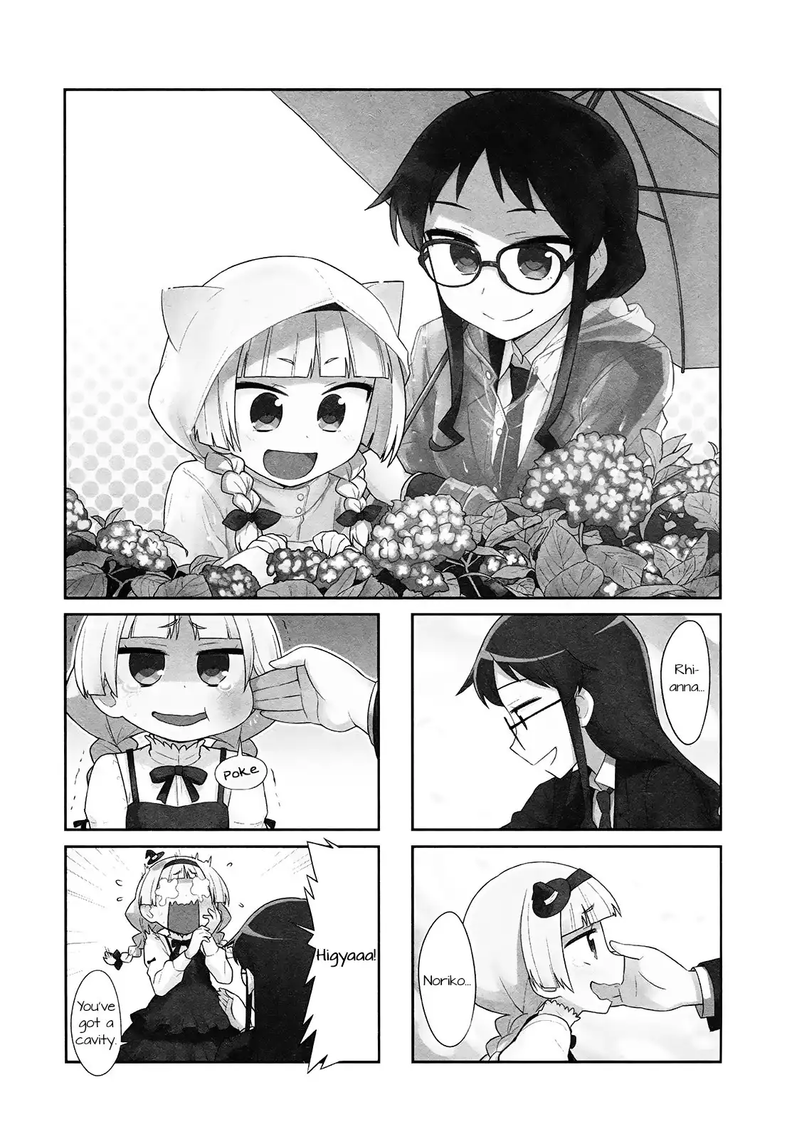 Majo to Houki to Kurobuchi Megane Chapter 34