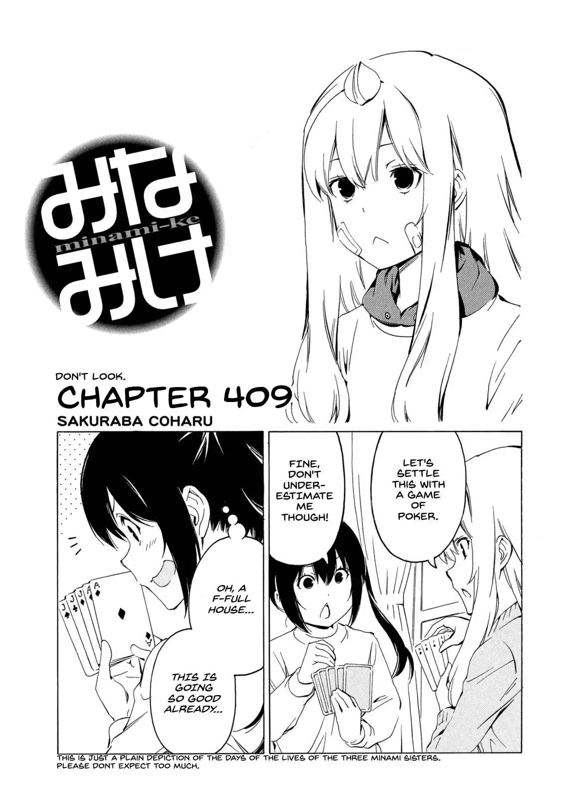 Minami-ke Chapter 409