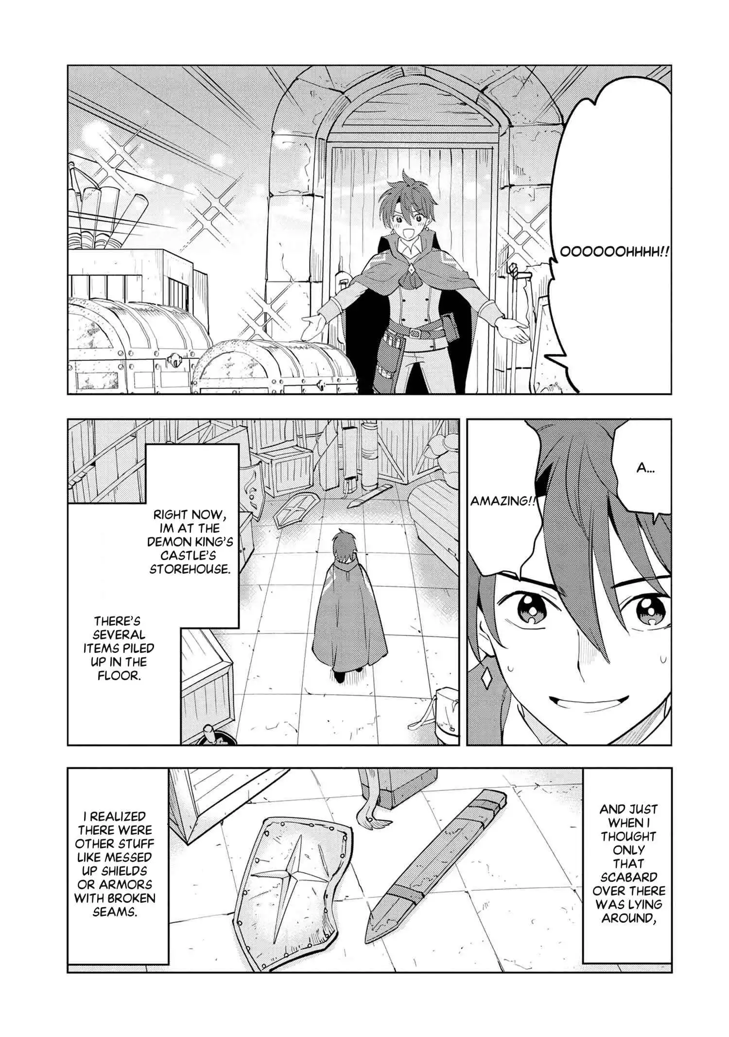 Souzou Renkinjutsushi wa Jiyuu wo Ouka suru: Kokyou wo Tsuihou saretara, Maou no Ohizamoto de Chouzetsu Kouka no Magic Item Tsukuri-houdai ni Narimashita Chapter 3.1