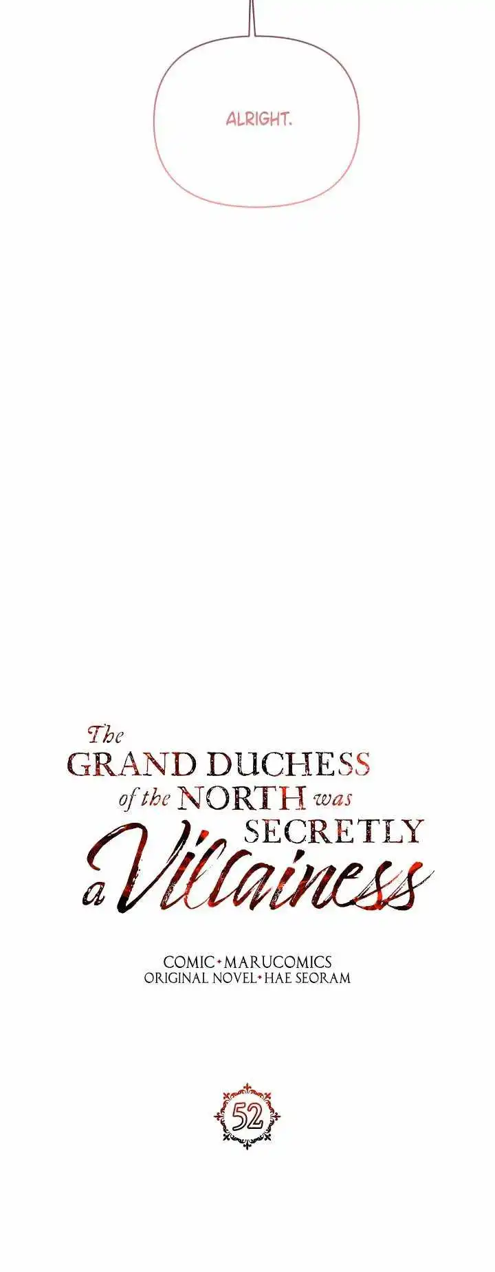The Grand Duchess of the North Was Secretly a Villainess Chapter 52